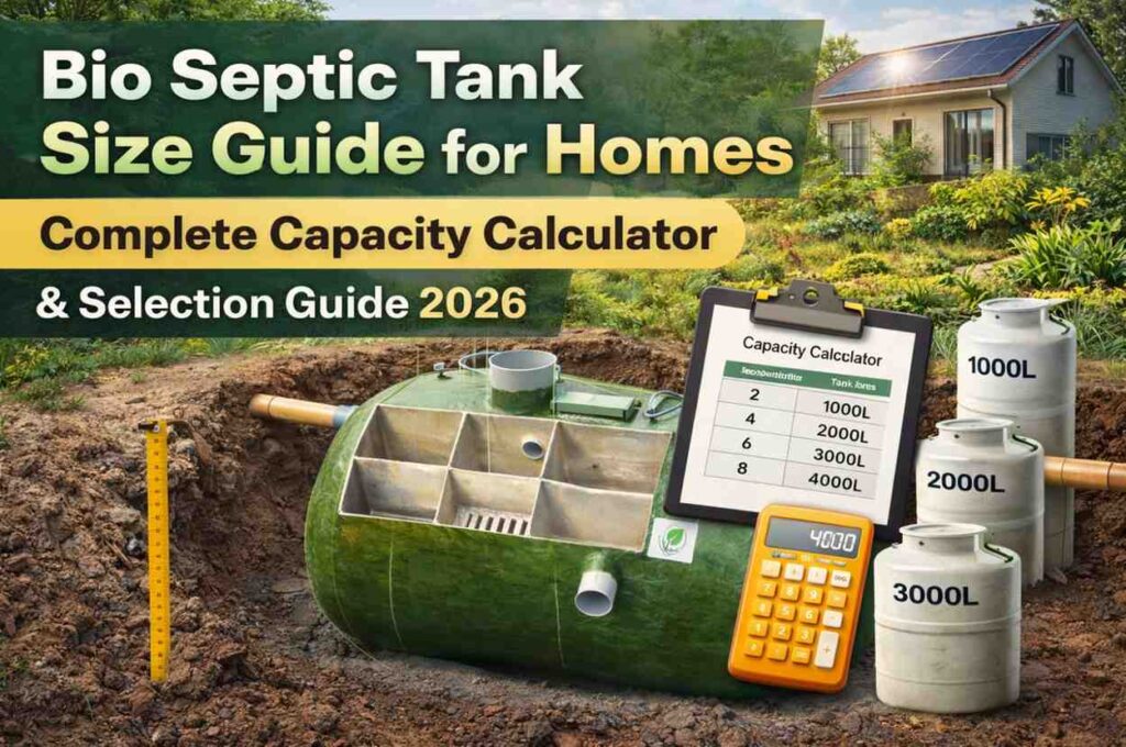 Bio Septic Tank Size Guide for Homes 2026